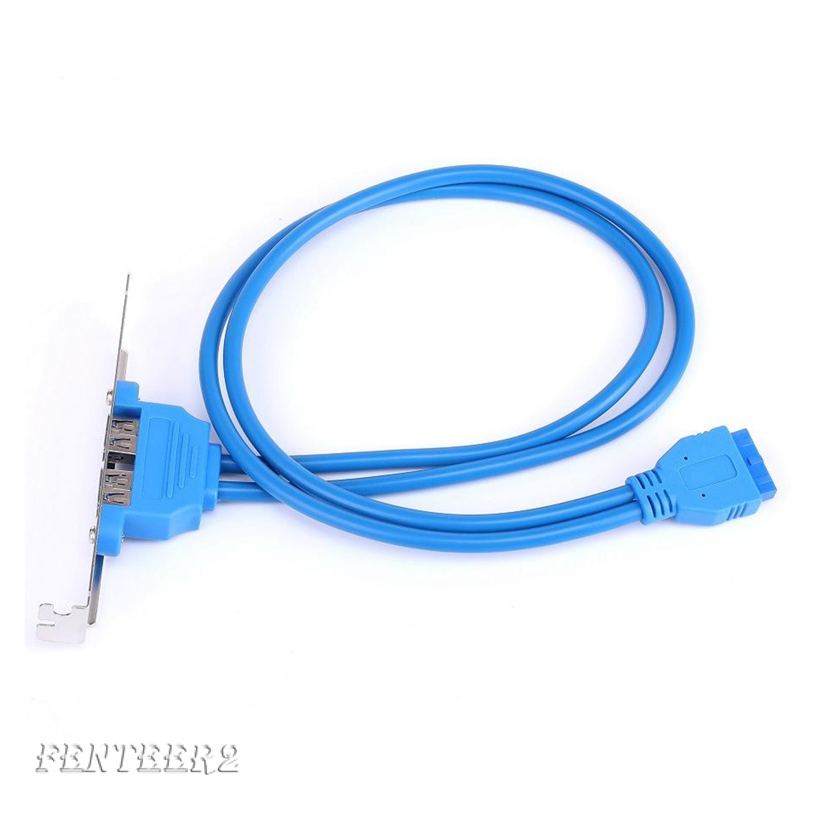 (Fenteer2 3c) Dual 2 Ports Usb 3.0 Back Panel To 20pin Header Cable With Bracket | BigBuy360 - bigbuy360.vn