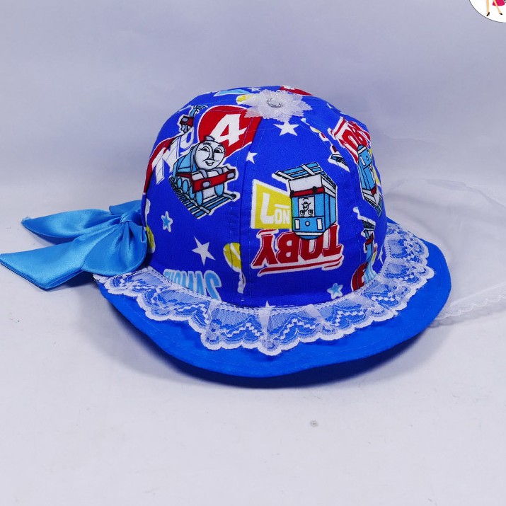 Nón trẻ em hình thú cho bé nữ chất liệu cotton thoáng mát, có khăn trùm mặt giùm bé tránh nắng và bụi bẩn khi ra đường