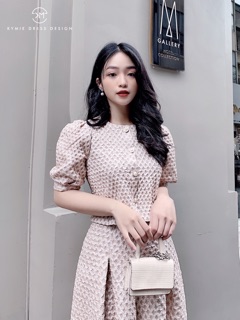 Set gấm chân váy dài SE650 KYMIE
