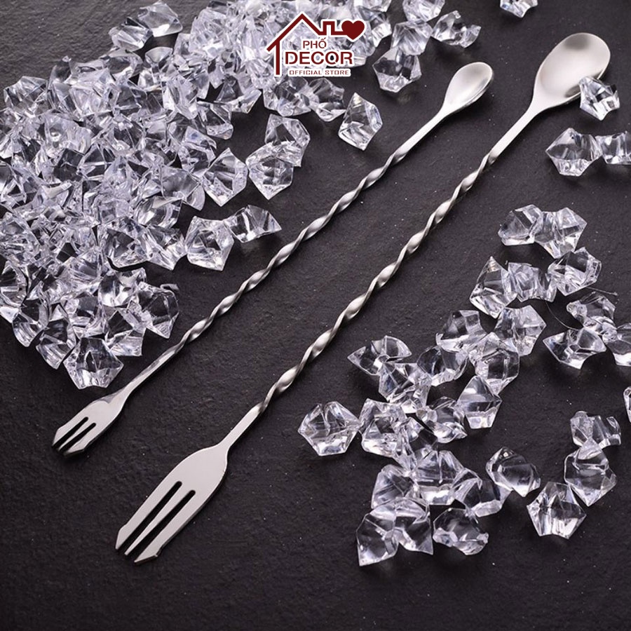 Que Khuấy Phố Decor Pha Chế Rượu, Cocktail, Cà Phê, Sinh Tố, An Toàn Chất Liệu Inox