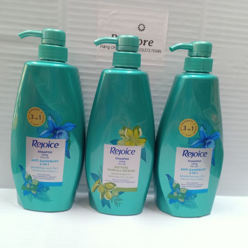 DẦU GỘI ĐẦU SIÊU MƯỢT REJOICE THÁI LAN 600ML