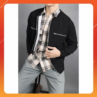Áo Khoác Nam ⚡FREESHIP – HÀNG CHẤT⚡ 2 Túi Có Khóa Kéo, Chất Liệu Nỉ Cotton Cao Cấp, Bao Thoáng Mát