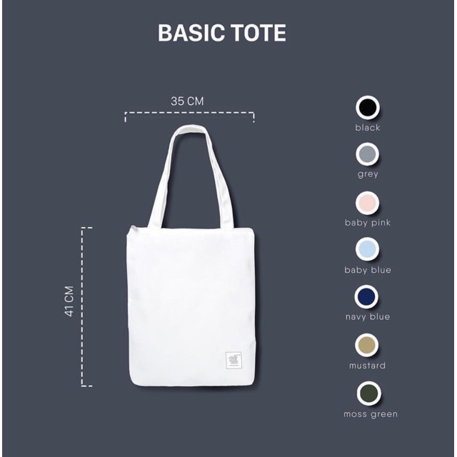 túi vải [Mã WABRWB24 giảm 30K đơn 99K] Túi Basic Tote Tote Talk