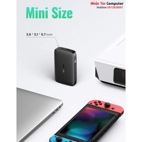 Thiết bị chuyển mạch HDMI 3 vào 1 ra 4K@30Hz 3D 1080p Ugreen 80125   - Phân Phối Chính Hãng