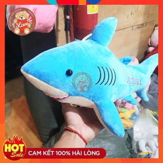 [ẢNH THẬT SHOP CHỤP] Cá mập nhồi bông cao cấp, gối ôm cá mập cho bé_50cm