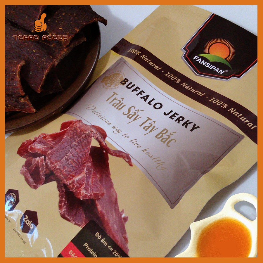 Trâu gác bếp Fansipan gói 35g - trâu gác bếp chuẩn vị Tây Bắc đảm bảo An toàn Vệ sinh, Torao Foods - Đồ ăn vặt ngon | BigBuy360 - bigbuy360.vn