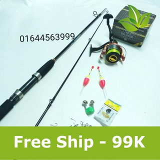 Bộ cần câu 2 khúc 2m7 máy 5000 kèm phụ kiện hàng chuẩn