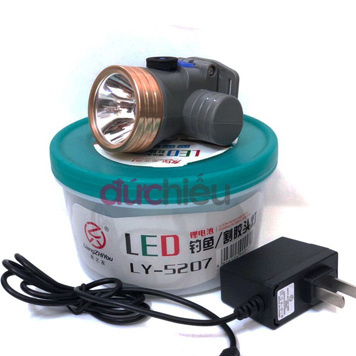 [ Hàng Chất Lượng ] Đèn pin đội đầu sáng mạnh chống nước LED 5207 ( ánh sáng vàng hoặc trắng ) | Đức Hiếu Shop
