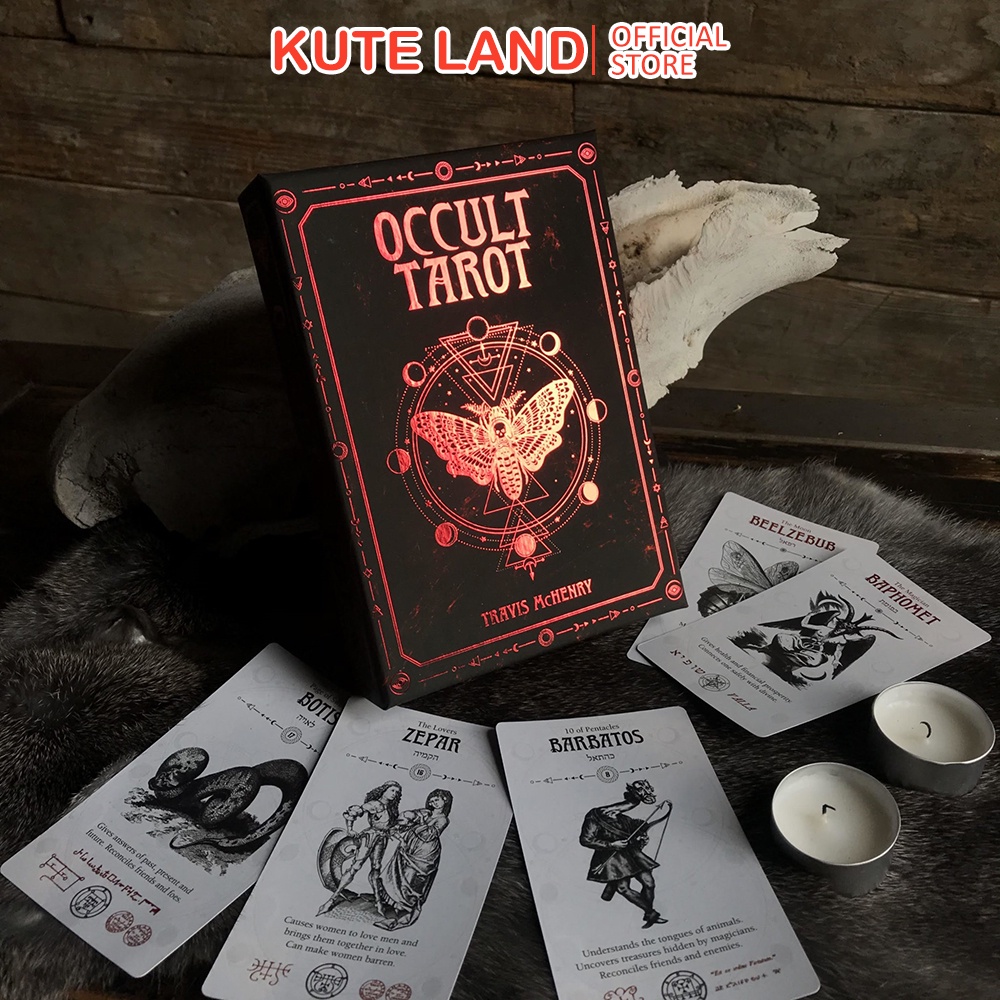 Bài Tarot The Occult Tarot 78 Lá Bài Tặng File Tiếng Anh Và Đá Thanh Tẩy C115