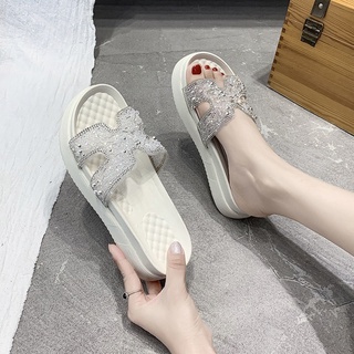 Dép đế xuồng dép đi biển Dép Cao Gót Đế Xuồng Dày Quai Trong Suốt Thời Trang Đi Biển Mùa Hè
