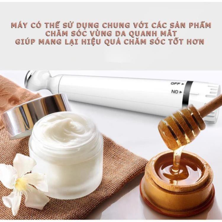 Máy Massage Vùng Quanh Mắt Chống Lão Hóa Tăng Cường Hấp Thu Các Loại Mỹ Phẩm Tốt Cho Da Giúp Da Sáng Mịn  [HÀNG XỊN]