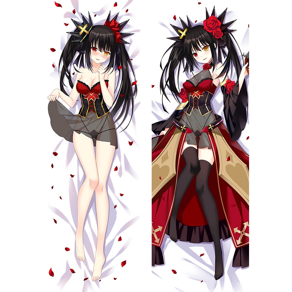 Vỏ Gối In Hình Nhân Vật Tokisaki Kurumi 60x180cm
