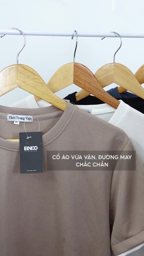 Áo thun nam Áo phông nam ngắn tay WOO chất liệu thun tổ ong co giãn mềm mịn dáng thể thao mang phong cách Hàn Quốc | BigBuy360 - bigbuy360.vn