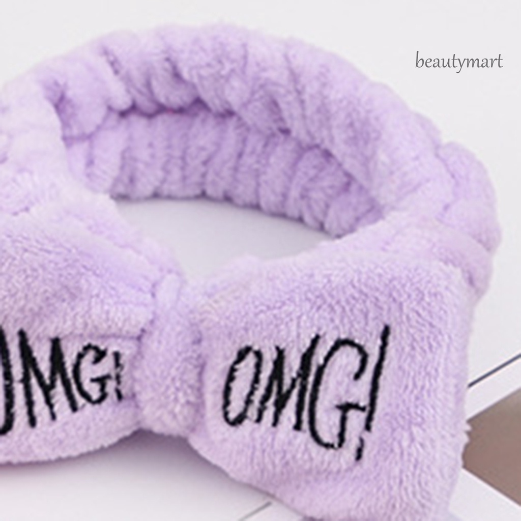 Băng Đô Cài Tóc Bằng Vải Bông Co Giãn Mềm Mại Đính Nơ Dễ Thương Cho Nữ