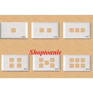 Mặt công tắc sino s19 1 công tắc, 2 công tắc, 3 công tắc, 4 công tắc, 5 công tắc, 6 công tắc - mặt công tắc s19 hàng chí