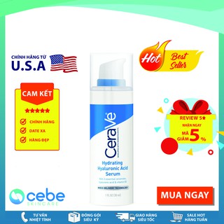 Tinh chất cấp nước CeraVe Hydrating Hyaluronic Acid Serum