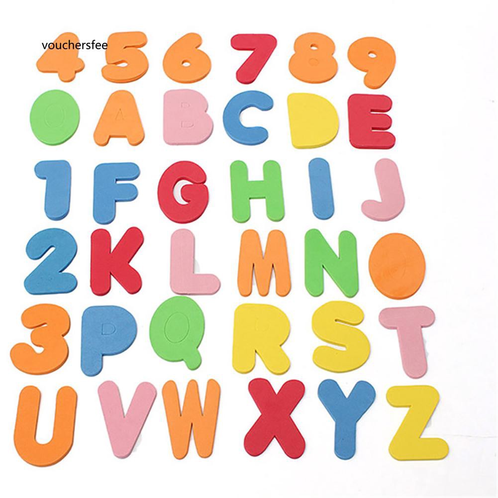 Set 36 chữ cái và số mút xốp cho nhà tắm trẻ em