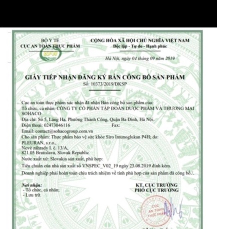 Siro Kan ImunoGlukan.Tăng Cường Miễn Dịch,Tăng Sức Đề Kháng Tự Nhiên Cho Cơ Thể Bé- Chai 120ml