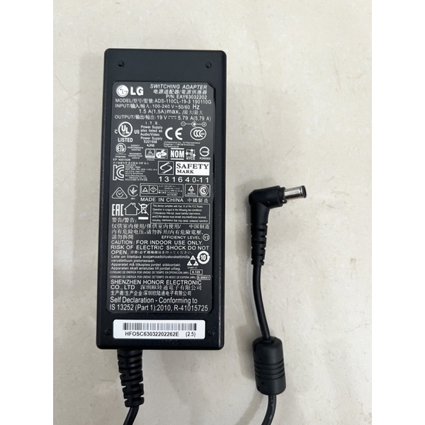 ADAPTER  19V 5.79A TIVI SONY +   NGUỒN MÀN HÌNH LG 19V 5.79A BH 12 THÁNG