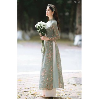 ÁO DÀI HOA NHÍ 4 tà , kèm quần