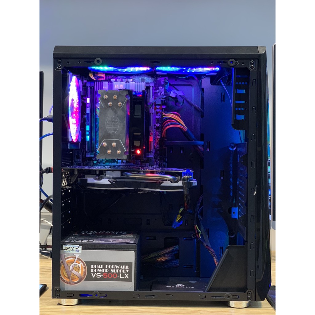 Thùng Máy Workstation Đồ Họa/Chuyên game TD002 /CPU Xeon E5-2670 (20M,8cores 16 threads)/16GB/SSD 240Gb/RX470 8GB