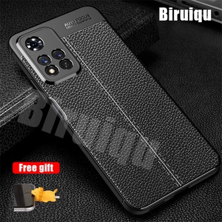 Ốp lưng bọc da sần cho điện thoại Xiaomi POCO M4 Pro 5G
