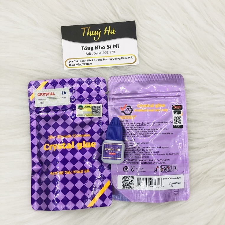 Keo nối mi crytal glue chính hãng _ dụng cụ mi _ uốn mi fan _THÚY HÀ