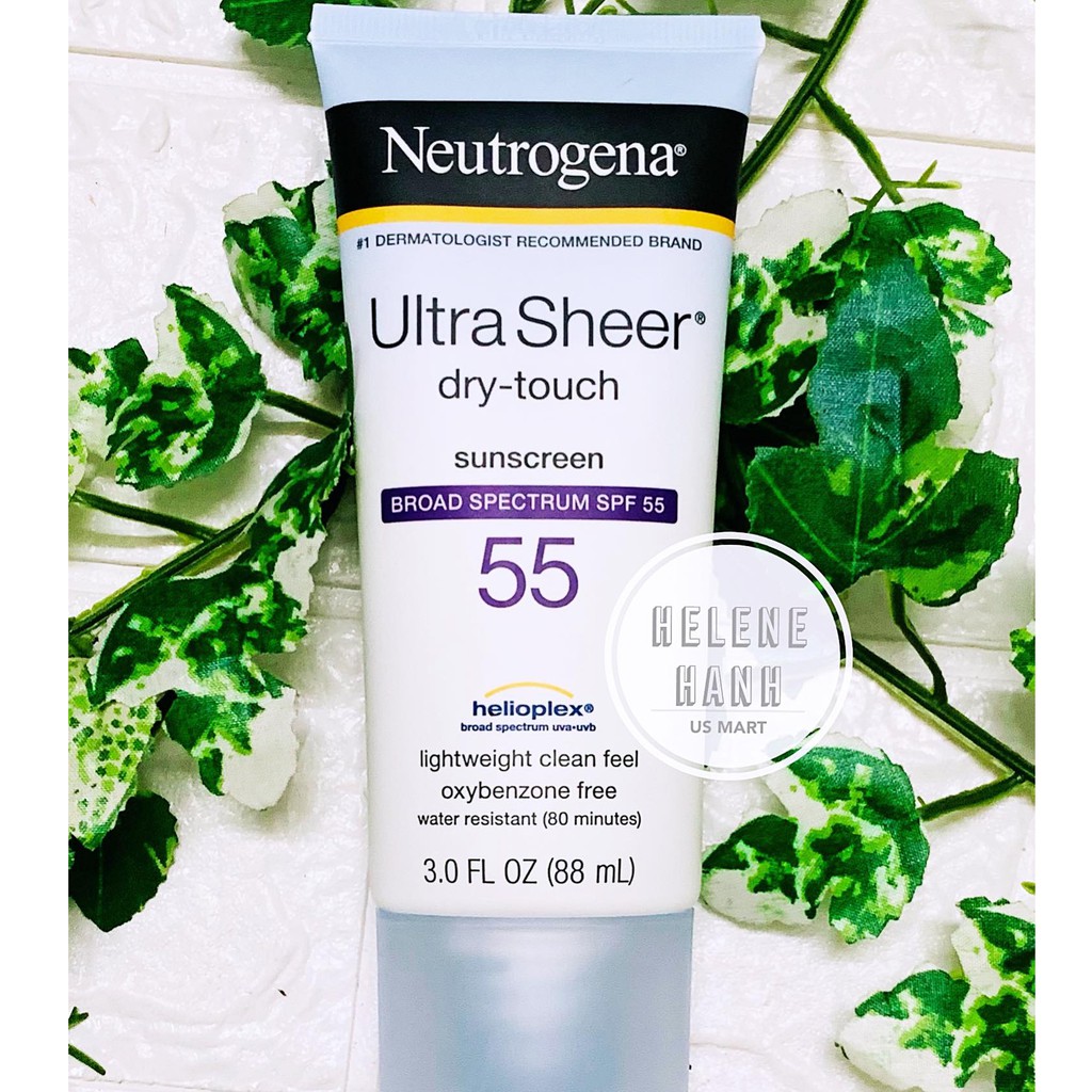 [US] Kem Chống Nắng Neutrogena Ultra Sheer Sunscreen SPF 55 của Mỹ