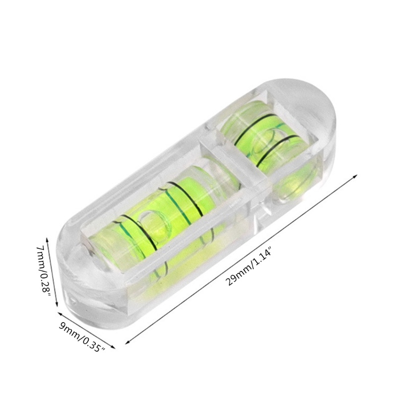 Dụng Cụ Đo Độ Cân Bằng Bong Bóng Hình Chữ T Mini Hai Mức Độ Bằng Acrylic