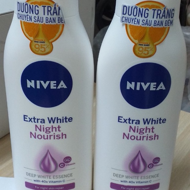 Sữa Dưỡng Thể Dưỡng Trắng Da Ban Đêm Nivea 400ml