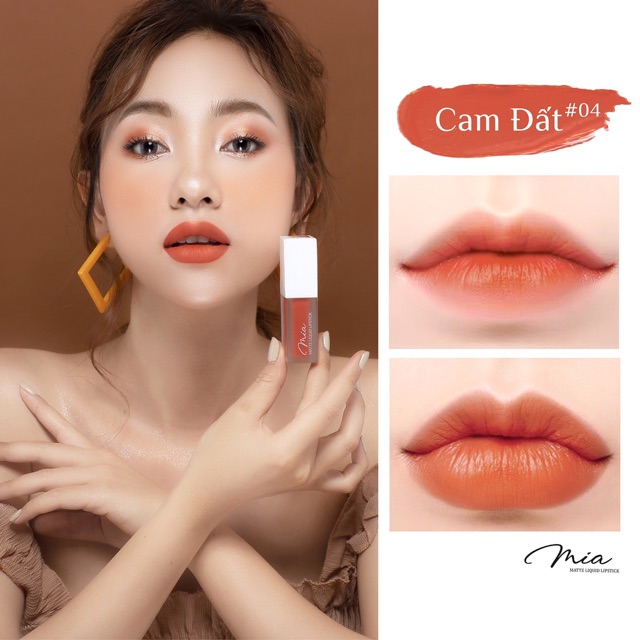 💄SON MIA CHÍNH HÃNG -#4 CAM ĐẤT SON LÌ, KHÁNG NƯỚC🌹