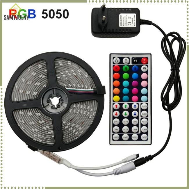 Dây Đèn Led 5050 Rgb 44 Nút 12v Có Remote Điều Khiển