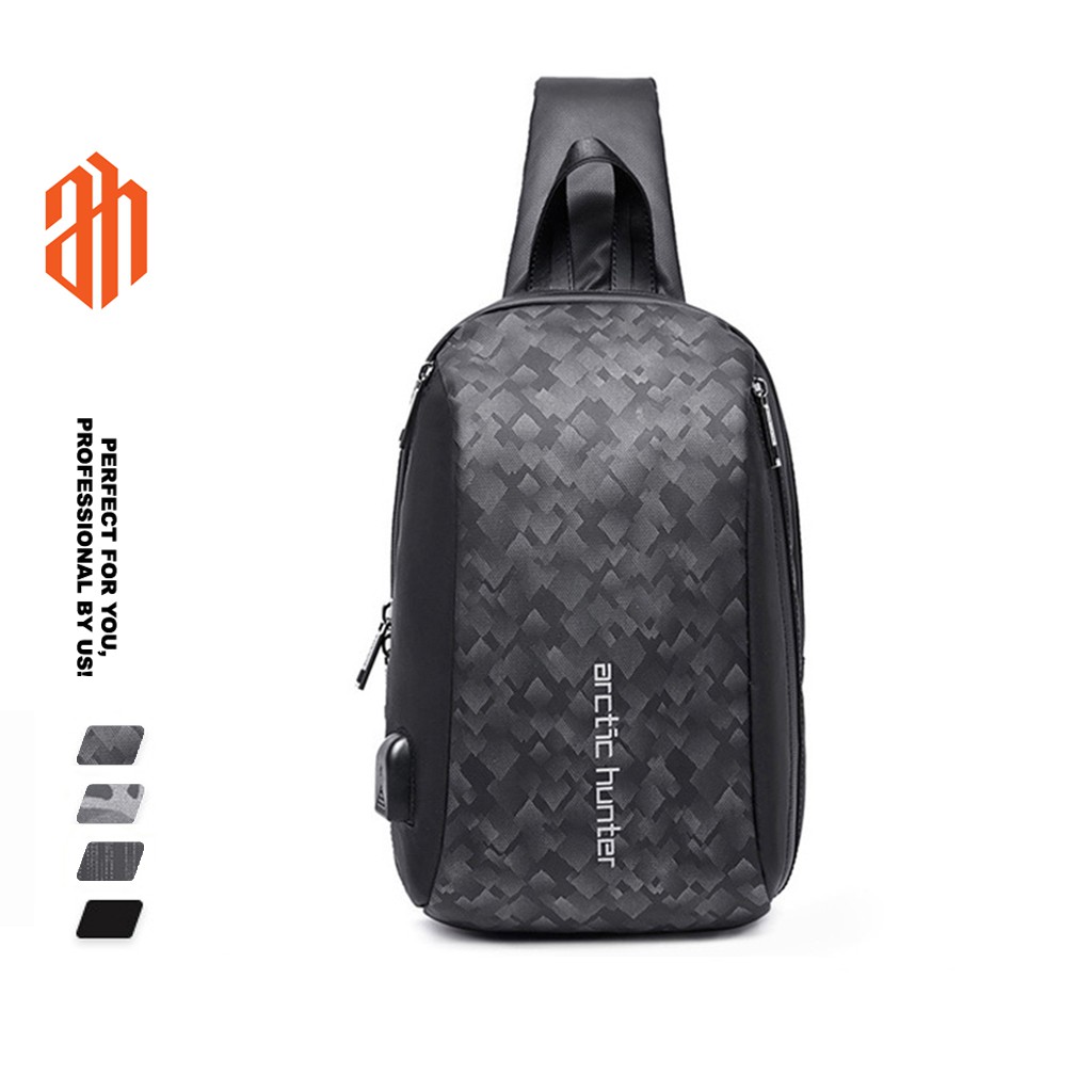 Balo một dây đeo chéo Arctic Hunter chất liệu Oxford chống nước - XB00081