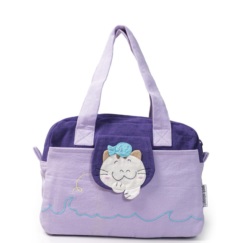 Túi vải cotton 2 quai xách tay nhiều ngăn PET SHOP NZ-993