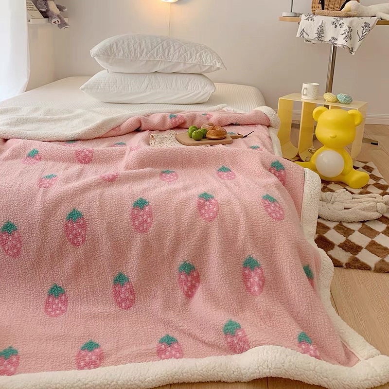 Chăn Lông Cừu Ấm Áp Cho Mùa Đông Nhiều Hoạ Tiết Dễ Thương _ shinbedding