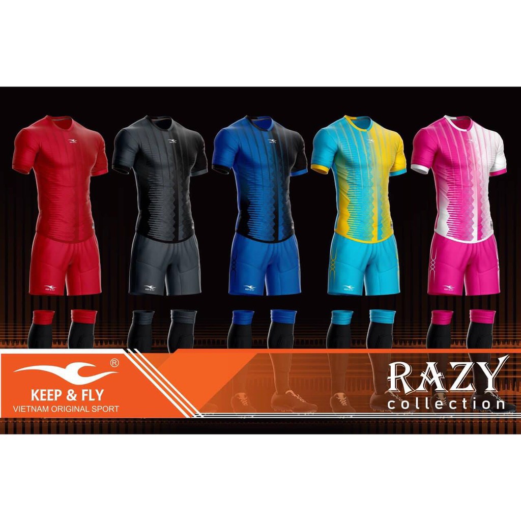 Quần áo đá banh, đá bóng Razy keep & fly