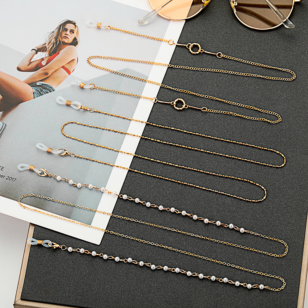 Dây đeo kính trang trí ngọc trai giả hợp thời trang sành điệu