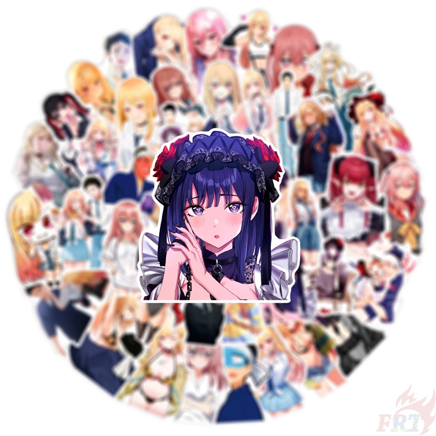 Bộ 100 Cái/Bộ ❉ Miếng Dán Trang Trí Hình Nhân Vật Darling ❉ Sticker Dán Tường Chống Thấm Nước Hình Kitagawa Marin Gojo Wakana