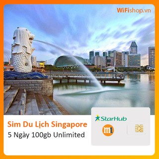 Sim Du Lịch Singapore 8 Ngày 5GB Unlimited