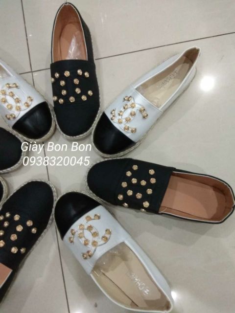 FREESHIP 99K TOÀN QUỐC_Sales sập sàn- Giày slipon cói chữ X đính hoa hồng | BigBuy360 - bigbuy360.vn