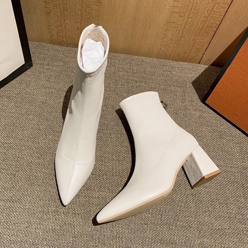 Boot Da Cao Cổ Mũi Nhọn