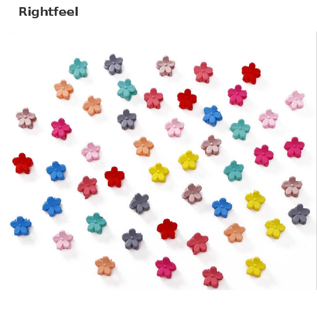 Set 50 Kẹp Tóc Càng Cua Đính Hoa / Thỏ Mini Dễ Thương Cho Bé Gái