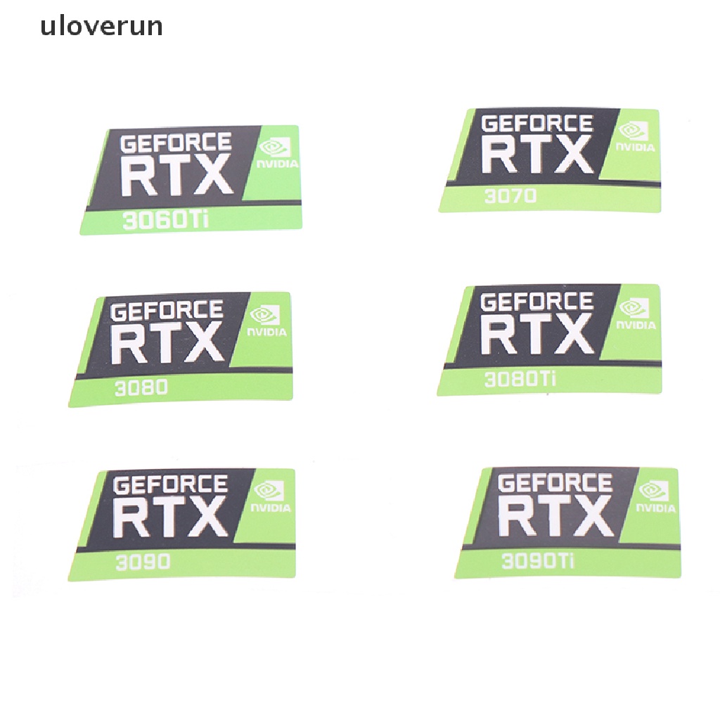Nhãn Dán Trang Trí laptop uloverun RTX 3090TI 3080TI 3070 3060