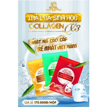 Mặt Nạ Sinh Học Collagen X3  Đông Anh Chính Hãng
