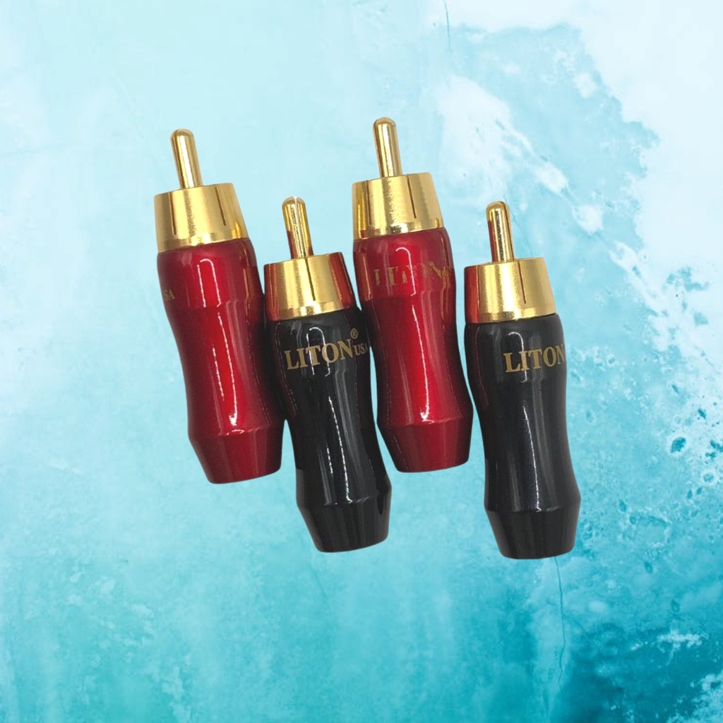 Đầu AV Liton Đực (Dương) Mạ Vàng, Chất Lượng Cao - Jack Hoa Sen Đực Giá Tốt - Jack RCA/ Jack AV Lỗi 1 Đổi 1 Trong 7 Ngày