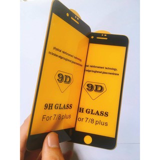 [RẺ VÔ ĐỊCH] KÍNH CƯỜNG LỰC 9D IPHONE 7PLUS/8PLUS ĐEN SIÊU BỀN