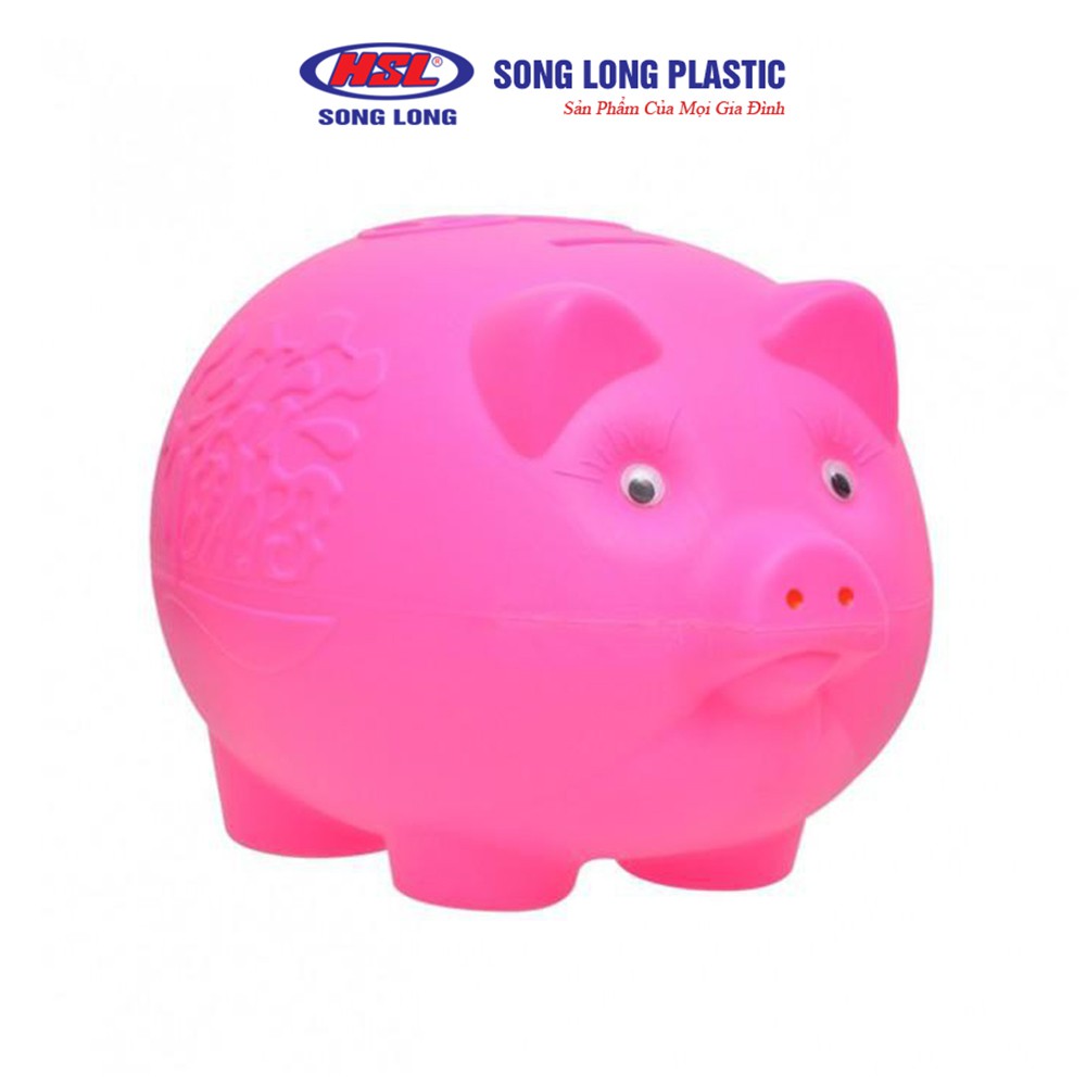 Lợn nhựa tiết kiệm tiền cho bé size đại Song Long Plastic