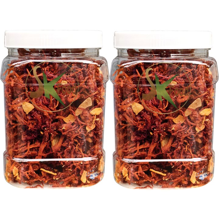 500g khô heo sấy tỏi ớt loại cao cấp hiệu SK FOOD