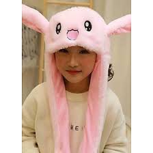 Mũ bóp Tai Thỏ Giật - Nón Vũ Đạo Kpop Bóp Vẫy Tai - Cosplay Siêu Cute