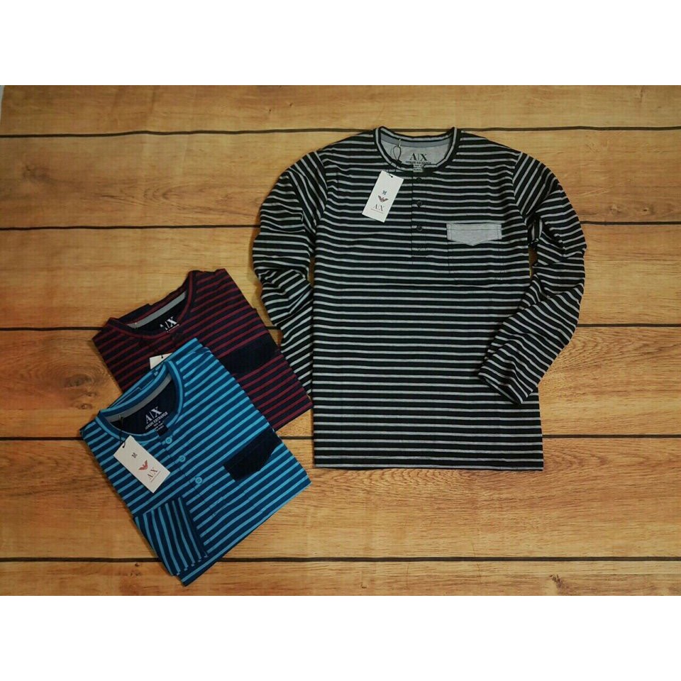 ÁO THUN TAY DÀI SỌC TÚI- PS033 | BigBuy360 - bigbuy360.vn